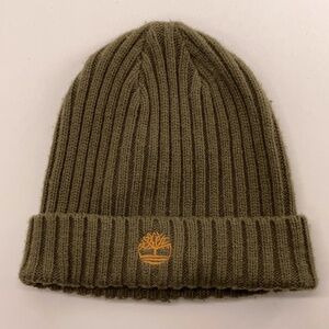 Timberland Green Rib Knit 8-16 Youth Winter Cuff Hat